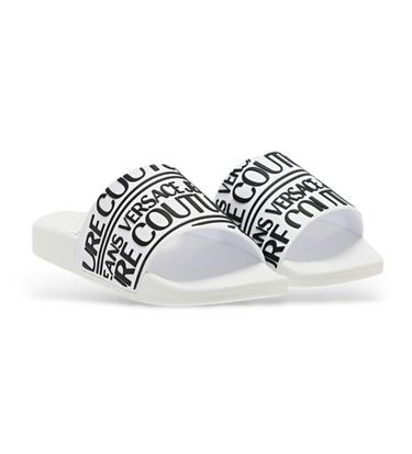Sandalia Versace Jeans Couture para hombre blanca all over